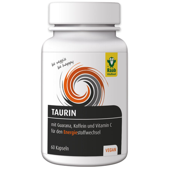 Raab Vitalfood taurin med guarana och koffein, 39g