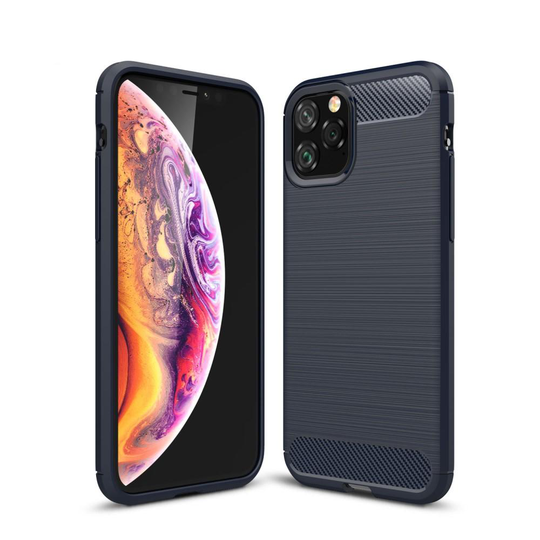 iPhone 11 Pro - Brushed TPU Skal - Mörk Blå