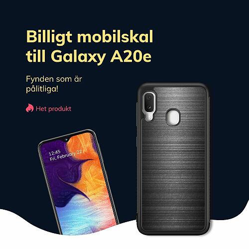 Samsung Galaxy A20e Billigt mobilskal - Brushed Metal