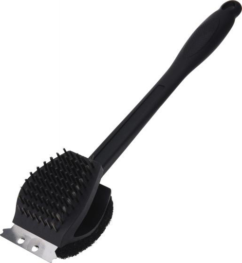 borste för grillrengöring 3-i-1 svart 38 cm