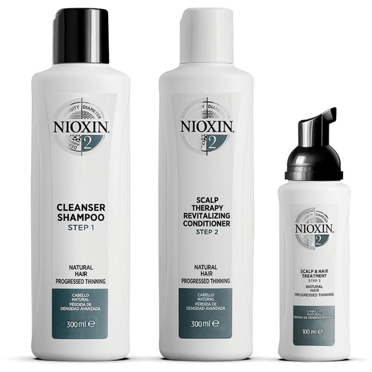 NIOXIN Hair System Kit 2 Obehandlat & Märkbart Tunt Hår 700 ml