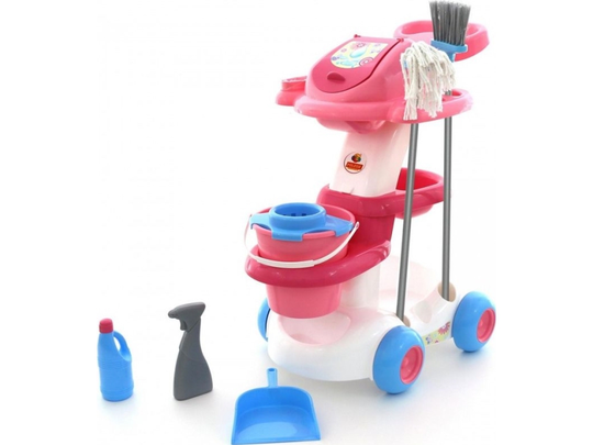 Wader Kit Wader cleaning trolley with mop and brush