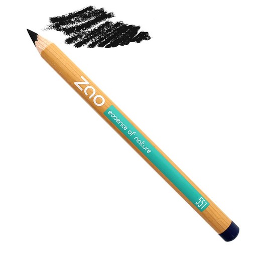 ZAO, Ekologisk Eyeliner & Multi-Purpose Pencil 551 Black, 1,14 g