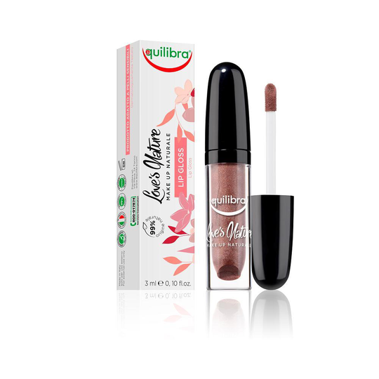 Equilibra Love's Nature Lip Gloss Lip 02 Bronze Rose 3 ml