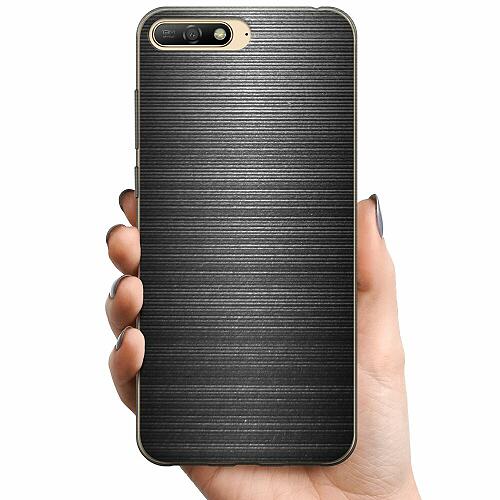 Huawei Y6 2018 TPU Mobilskal Brushed Metal