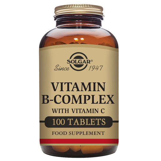 Vitamin B-komplex med C-vitamin Solgar 200 (100 uds)