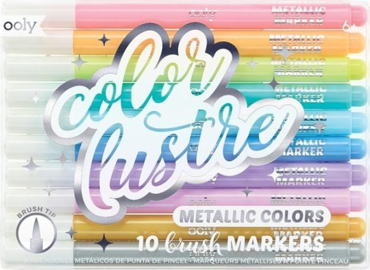 Color Balloons Metallic brush markers Color Luster 10pcs