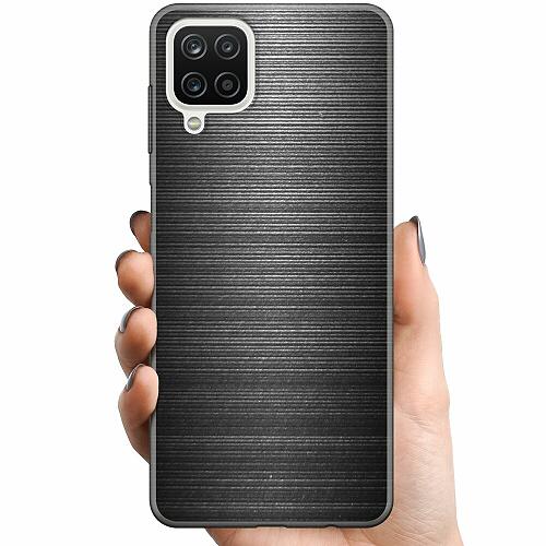 Samsung Galaxy A12 TPU Mobilskal Brushed Metal