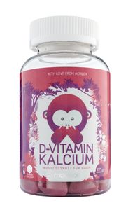 Monkids D-vitamin + kalcium barn 60 st