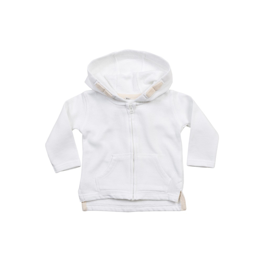 Babybugz Unisex Baby Full Zip Brushed Fleece Hoodie med full dragkedja