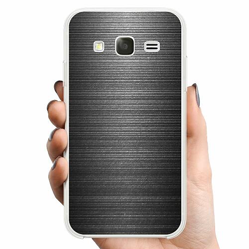 Samsung Galaxy J5 TPU Mobilskal Brushed Metal