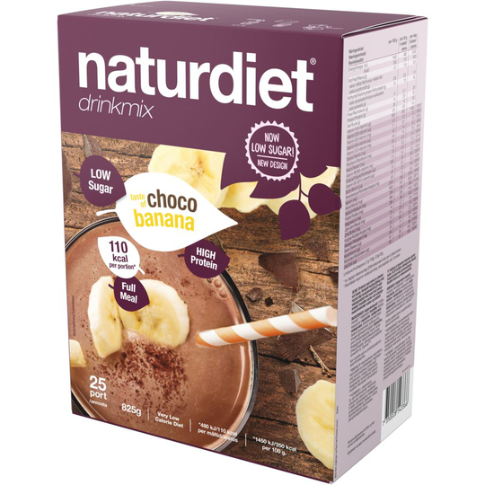 Naturdiet Drinkmix Choco Banana 25 påsar