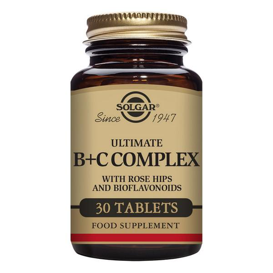 Ultimate B + C Complex Solgar (30 tabletter)