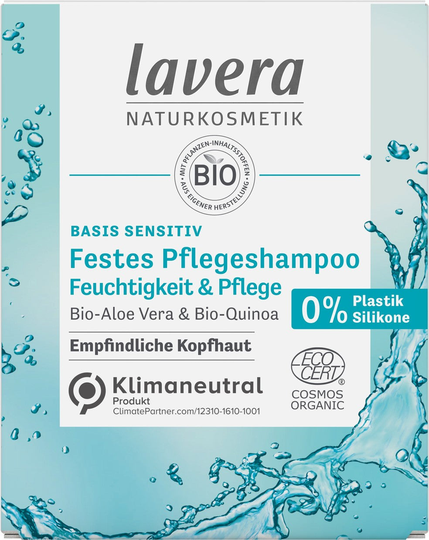 Lavera solid care shampoo base sensitive moisture & care, 50g