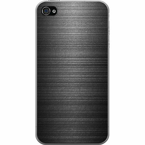 iPhone 4 Genomskinligt Skal Brushed Metal