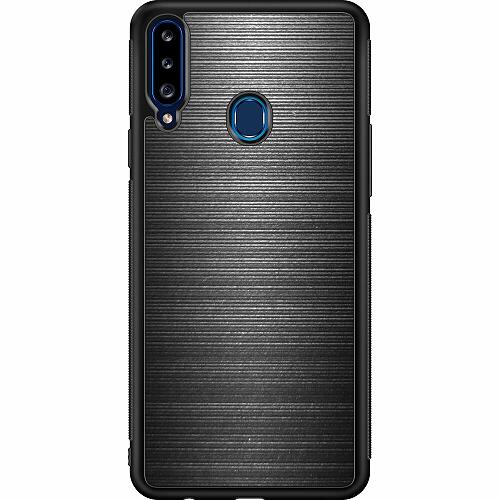 Samsung Galaxy A20s Svart Skal Brushed Metal