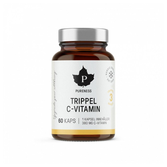 Pureness Trippel C-vitamin, 60 kapslar