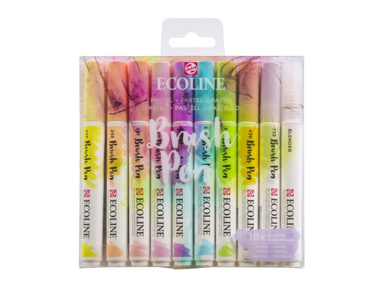 Ecoline Brush pen set Pastel | 10 colours