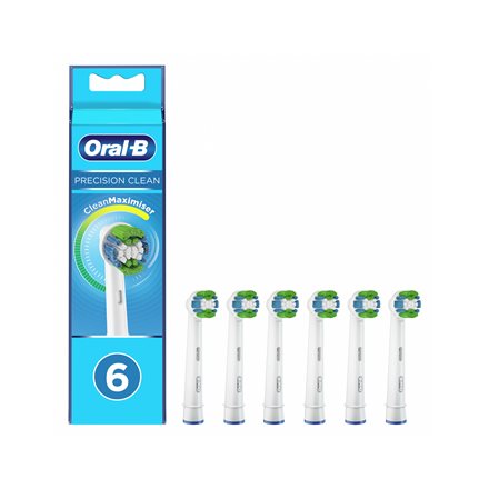 Oral-B tandborsthuvuden, Cross Action Rainbow EB20-6 huvuden, för vuxna, antal borsthuvuden ingår 6, vit