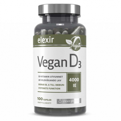 Elexir Pharma D3 Vegan Vitamin 4000IE 100 caps