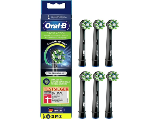 Braun Oral-B brush head CrossAction 6er bk - 6pcs black