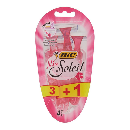 Manuell rakhyvel Bic Miss Soleil Kvinna (4 uds)