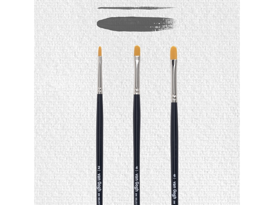 Van Gogh Oil & acrylic brush set | series 296 no. 2-4-6