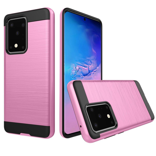 Samsung Galaxy S20 Plus - Brushed Hybrid Skal - Rosa