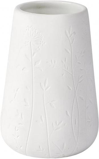 badrumskopp Flora 8 x 11 cm keramik vit
