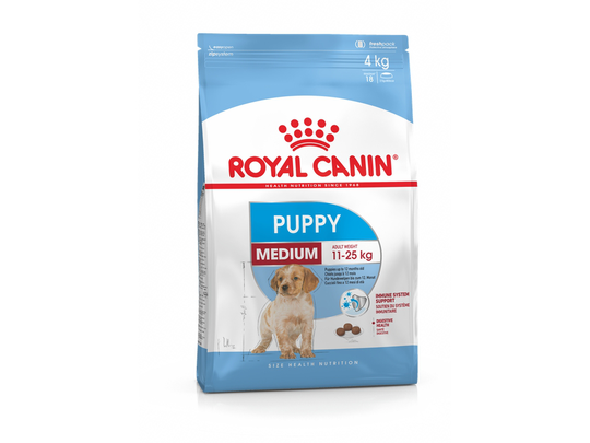 Royal Canin Medium Puppy, Valp, Grönsaker, 15 kg, Medium (11 - 25 kg), Hud och päls, Vitamin A,Vitamin D