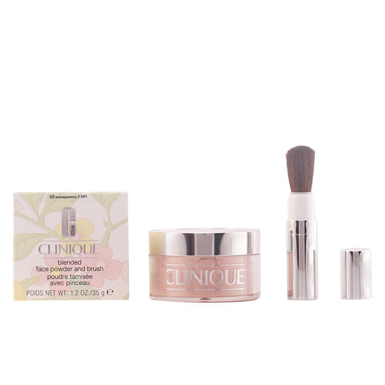 CLINIQUE BLENDED face powder&brush #02-transparency II 35 gr