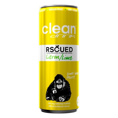 Rscued by Clean drink Citron/Lime 330ml 24st/kartong