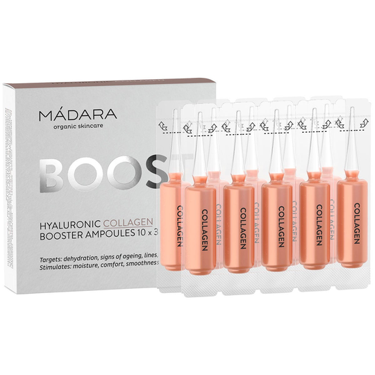 Madara Hyaluronic Collagen Ampoules, MÁDARA ecocosmetics Serum & Ansiktsolja