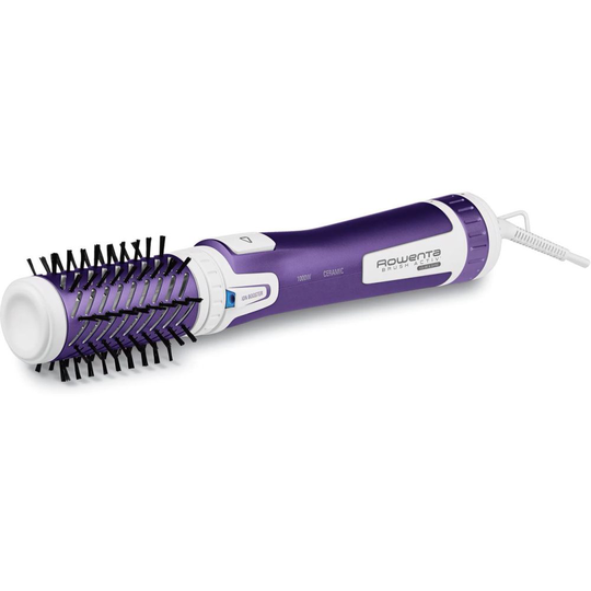 Roterande borste ROWENTA Brush Activ Volume & Shine CF9530F0, 1000W, 2 hastigheter, 2 temperatursteg, Dubbel rotationsriktning, vit-lila