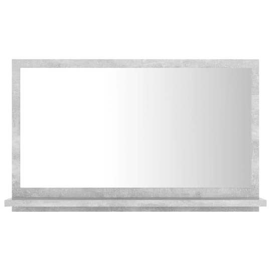 vidaXL Badrumsspegel betonggrå 60x10,5x37 cm spånskiva