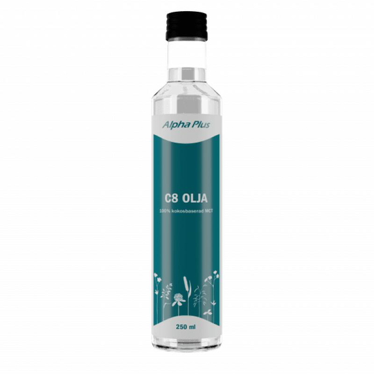 C8 MCT olja 250 ml Alpha Plus
