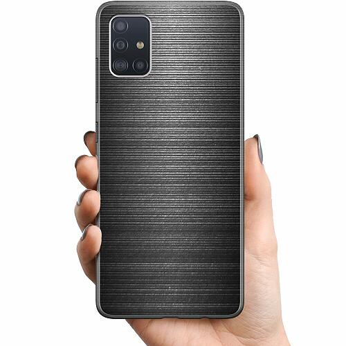 Samsung Galaxy A51 TPU Mobilskal Brushed Metal