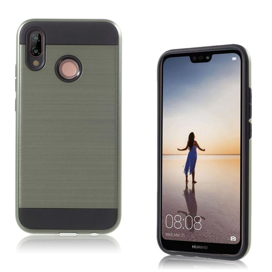 Huawei P20 Lite brushed hybrid case - Army Green