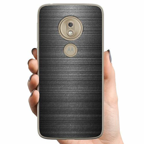 Motorola Moto G7 Play TPU Mobilskal Brushed Metal