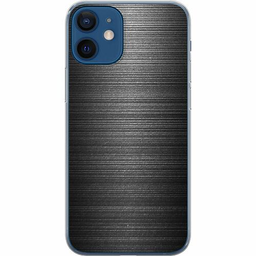 iPhone 12 Mjukt skal - Brushed Metal