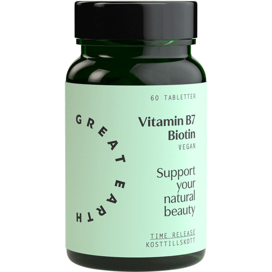 Great Earth Vitamin B7- Biotin 1000mcg 60 tabletter