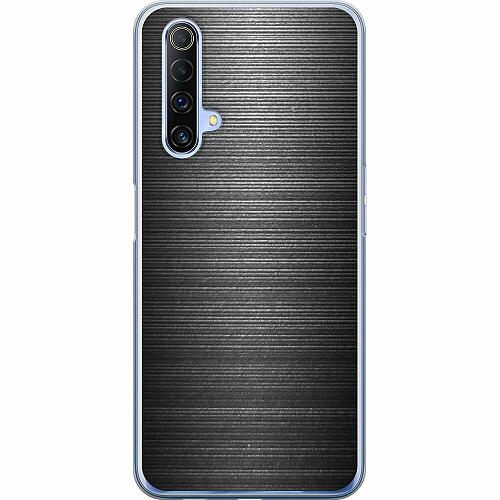 Realme X50 5G Genomskinligt Skal Brushed Metal