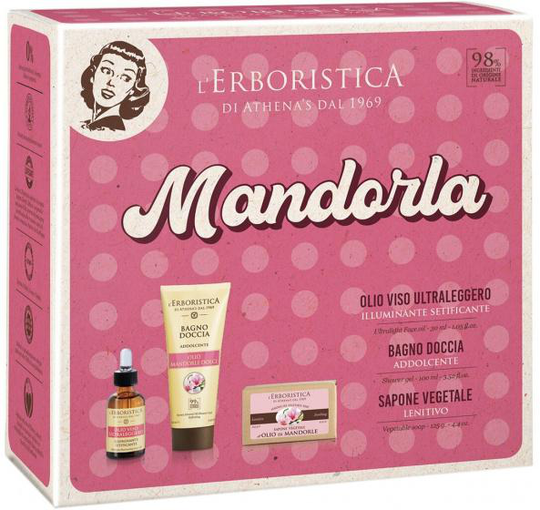 presentset Mandorla dam vegansk rosa/beige 3-delat