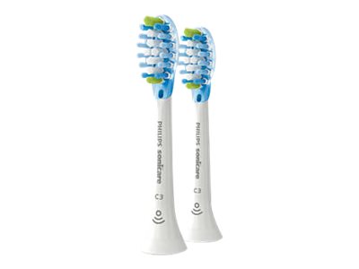 Philips Sonicare C3 Premium HX9042 Plaque Control - Extra tandborsthuvud - till tandborste - vit (paket om 2)