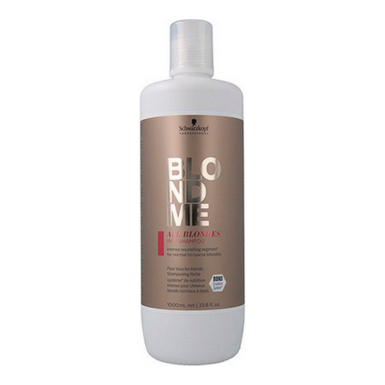 Schampo och balsam Blondme Keratin Restore Schwarzkopf (1000 ml)