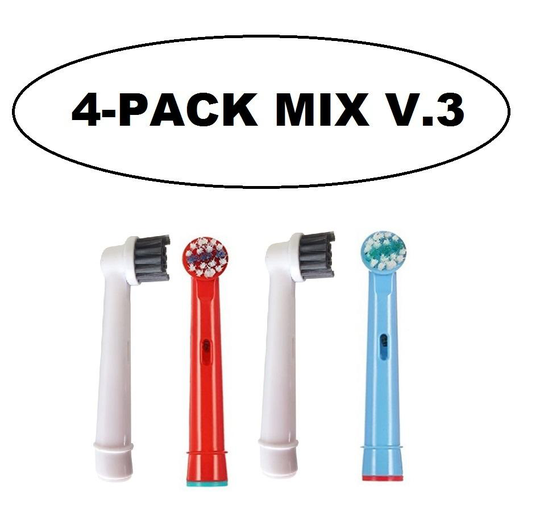 Oral-B kompatibla tandborsthuvuden 4 pack Mixpack V.3