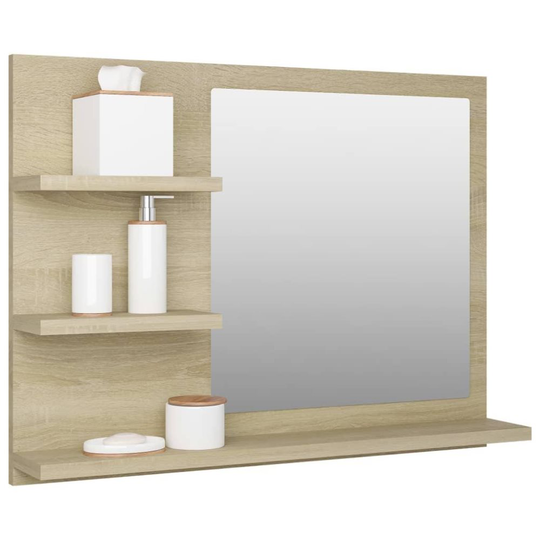 Spegelskåp sonoma-ek 60x10.5x45 cm spånskiva