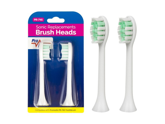 Tip ProMedix ProMedix SET OF SPARE BRUSHES FOR PR-740, 2 PCS. WHITE PR-745 W