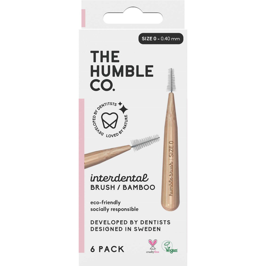 Humble Brush Bamboo Interdental Brush Size 0 Purple