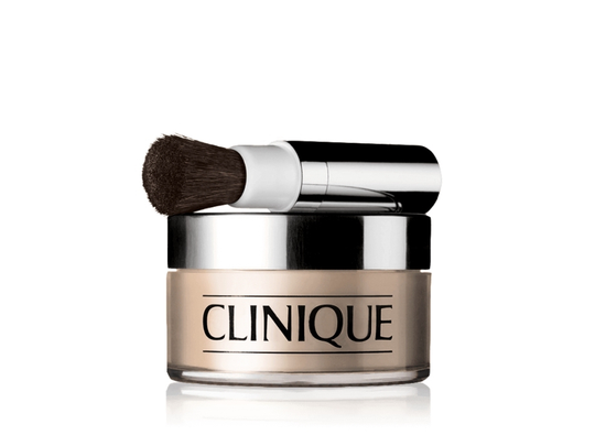 Clinique Blended Face Powder and Brush, Universal, Transparency Neutral, Beige, Burk, Självtorkning, Löst puder